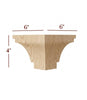 4" Square Corner Hollingsworth Pedestal Foot
