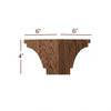 4" Square Corner Hollingsworth Pedestal Foot