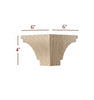 4" Square Corner Hollingsworth Pedestal Foot