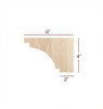 4" Right Straight Edge Hollingsworth Pedestal Foot
