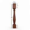 ISL12350P Williamsburg Plain Round Kitchen Island Post