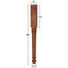 ISL6300P Small Round Turned Lincoln Kitchen Island Leg
