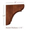 BB-010-L Large Manchester Wood Bar Bracket