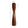 ISL64475-HTW-R Massive Helix Right Twist Kitchen Island Leg