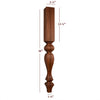 ISL28350CP - Ellis Contemporary Kitchen Island Leg