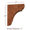 BB-310-L Large Manchester Traditional Bar Bracket