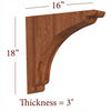 BB-302-HC Large Scalloped Range Hood Corbel