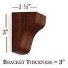 BB-301-P Petite Plain Craftsman Corbel