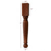 ISL36350P - Roosevelt Round Plain Kitchen Island Leg