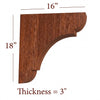 BB-310-HC Large Manchester Traditional Range Hood Corbel