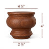 4" Cavetto Bun Foot Large