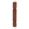 BAR22350-FW Mission Small Recessed Window Kitchen Bar Post