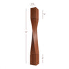 ISL64350-HTW-R Helix Medium Right Single Twist Kitchen Island Leg