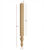 VL1101P Grand Plain Traditional Furniture Vanity Leg