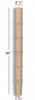 VL56250P Small Straight Bamboo Vanity Leg
