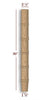 VL56250P Small Straight Bamboo Vanity Leg