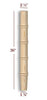 VL56250P Small Straight Bamboo Vanity Leg