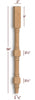 VL58200P Small Huntington Traditional Vanity Leg