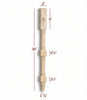 VL58200P Small Huntington Traditional Vanity Leg