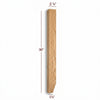 VL98275P-2ST - Slender Shaker Vanity Leg with Tapered Foot