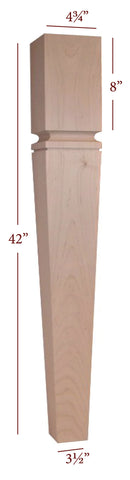 Massive Tapered Mission Bar Post