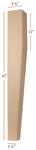 Massive Two Sided Taper Bar Post