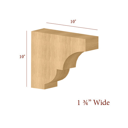 BB-006-OH Narrow Craftsman Overhang Bar Bracket