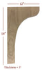 BB-301-BHC Bridge to Hutch Wide Plain Bar Bracket