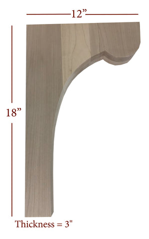 BB-303-BHC Bridge to Hutch Wide Cove Bar Bracket