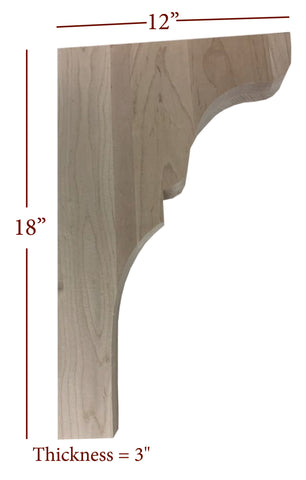 BB-304-BHC Bridge to Hutch Wide Lexington Bar Bracket