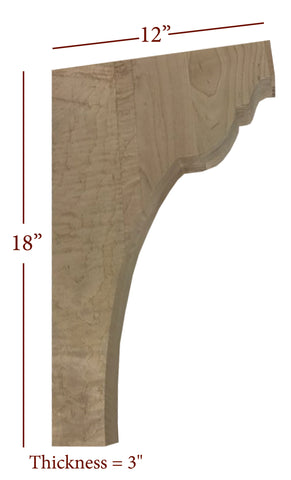 BB-305-BHC Bridge to Hutch Wide Providence Bar Bracket