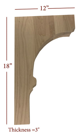 BB-309-BHC Bridge to Hutch Wide Nantucket Bar Bracket