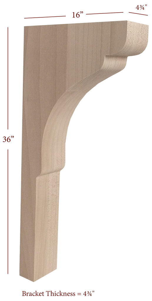 Scalloped Trim to Height Massive Island Corbel or Hood Corbel – Timber Wolf  Forest Products