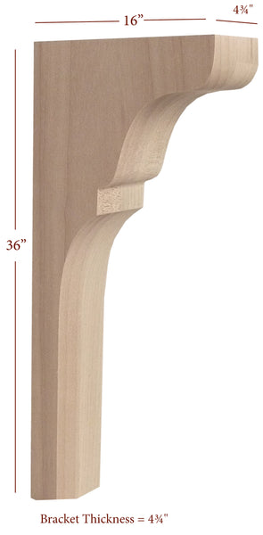 BB-404-TC Lexington Trim to Height Massive Island Corbel or Hood Corbel