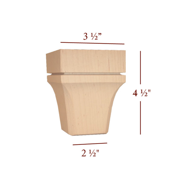 4.5" Mission Bun Foot