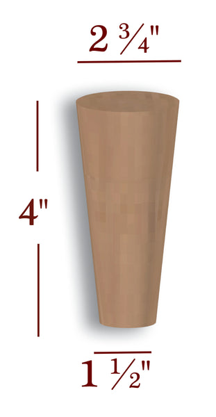 BF970 - Kennedy 4" Tall Mid-Century Modern Small Round Cabinet Foot