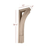 CBL-22HB-FC Mission Hollow Back Floor Corbel