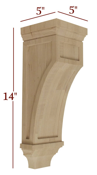 CBL-VM437 Small Full Window Contemporary Mission Corbel