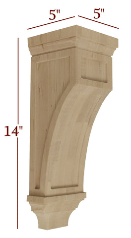 CBL-VM437 Small Full Window Contemporary Mission Corbel
