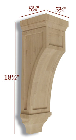CBL-VM438 Medium Full Window Contemporary Mission Corbel