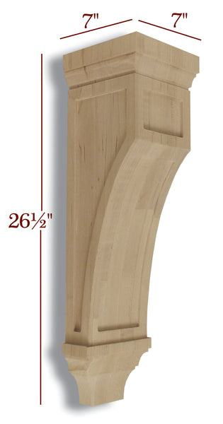 CBL-VM439 Large Full Window Contemporary Mission Corbel