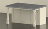 ISL57475-FW  Massive Full Window Emma Kitchen Island Leg