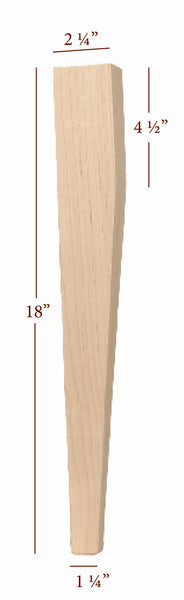 Two Sided Taper Coffee Table Leg