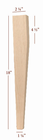Two Sided Taper Coffee Table Leg