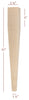 Large Four Sided Taper End Table Leg