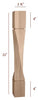 21" Slender Helix Twist Furniture Leg - Right