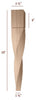 18" Helix Medium Double Twist Tapered Furniture Leg - Left