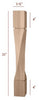 21" Medium Helix Twist Furniture Leg - Left