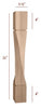 FL64350-21HTW-R - 21" Medium Helix End Table Furniture Leg - Right Twist