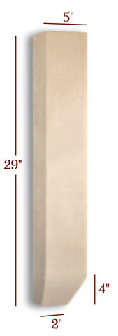 Massive Shaker Tapered Farm Dining Table Leg